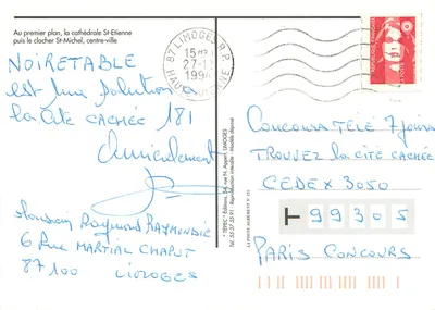 Limoges, uma vista geral — Tépec Éditions, n°125 — Verso