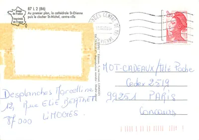 Limoges, ogólny widok — Tepec, seria 87 L 2 (86) — Rewers