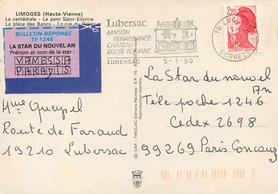 Stare Limoges — widok panoramiczny — Éditions Théoujac — Rewers