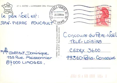 Limoges — panoramic view of the main monuments — TEPEC — Back