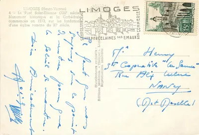 Limoges (Haute-Vienne) — Most św. Etienne i Katedra — Wydawnictwo «Théodic» — Rewers