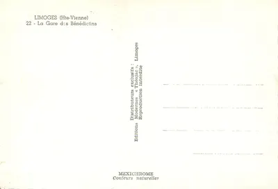 Stacja Limoges — widok jesieni — IRIS — Rewers