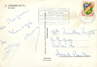 Stacja kolejowa w Limoges — widok panoramiczny — Marcel — Rewers