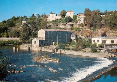 Saint-Junien (Haute-Vienne) — Visão da cidade e margens do rio Vienne — Artaud Frères, n° 170