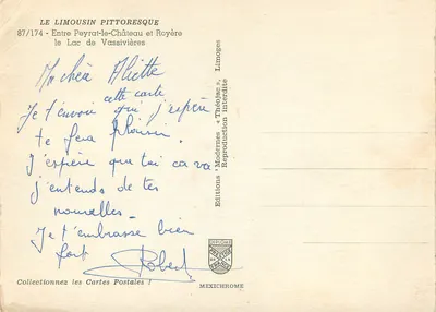 Jezioro Vassivières — między Peyrat-le-Château a Royère — Wydawnictwo Mexichrome — Rewers
