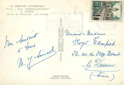 Lago de Vassivière — Entre Peyrat-le-Château e Royère — Éditions Iris — Verso
