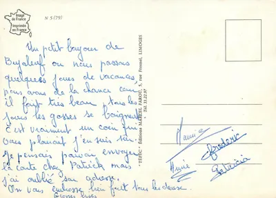Pomyślność Limousin — 2e Farou, Éditions TEPEC — Rewers