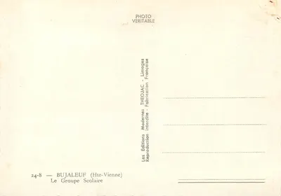 Bujaleuf (Haute-Vienne) — Szkoła — Wydawnictwo Théo Jac — Rewers