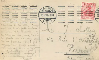 Berlim — Königl. Marstall — Verlag von Gustav Mandel, Berlim SW 68 — Verso