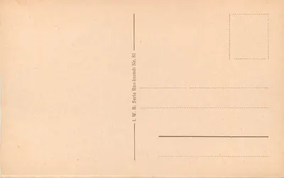 Berlim — Castelo e Monumento Nacional — Série Rembrandt I. W. B. Nr. 81 — Verso