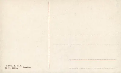 Berlin — Reichstagsgebäude i pomnik Bismarcka — S.&G.S. in B. Nr. 110/28 — Rewers