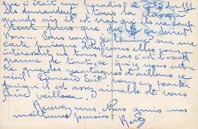 Koblenz. Deutsches Eck — Pomnik jeździecki na Rynie — wydawca nieznany — Rewers