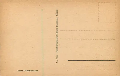 Köln nad Rynem — część przy głównym dworcu — Kunstverlagsanstalt Bruno Hansmann, Kassel, nr 9586 — Rewers