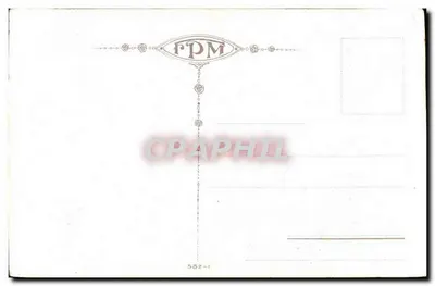 Pin marítimo — paisagem costeira — gravura de G. Lepage, n° 582-1 — Verso