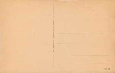 Cologne no rio Reno — Catedral, Lado Sul — Ed. Hölzermann, n° 10942 — Verso