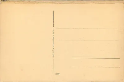 Köln. Hohenzollernring — widok placu z tramwajem i historycznymi budynkami — wydawca E. Meyer, n° 2207 — Rewers