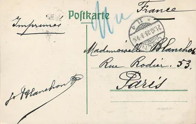 Cólnia vista de Deutz — vista panorâmica com a catedral — editada pela Imprensa de Cólnia — Verso