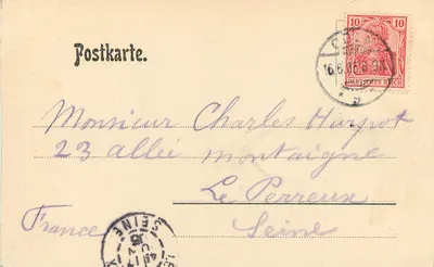 Köln — Katedra Najświętszej Maryi Panny (z zachodu) — wydawca nieznany — Rewers