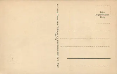 Hohenzollernbrücke — Kolonia — wydawca J.G. Schmitz, n° 3604 — Rewers