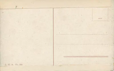 Düsseldorf, Landeskrone — widok z Kunsthalle — J.W.B. Nr 938 — Rewers
