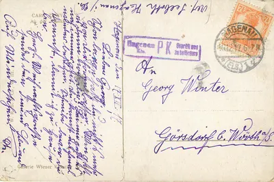 Chłopiec w stroju bawarskim — obraz Carl Zewy — Galeria Wiener Künstler Nr. 30 — Rewers