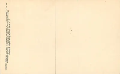 ड्यूरर की पत्नी — कलाकार की पत्नी का चित्र — एडिटर यूनिवर्सल-फ्रू, सीरीज 23-4 — पीछे