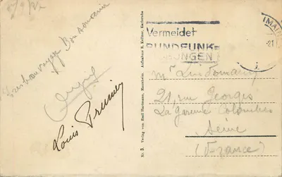Frankfurt am Main — Teatro Bühnen- und Bauhauspielhaus — Verlag R. Kellner, Nr. 3 — Verso