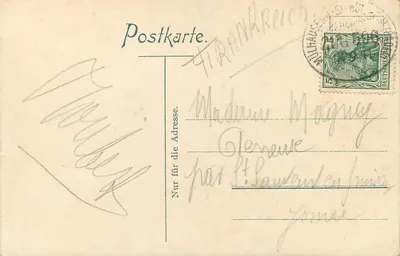 Freiburg i. Br. — vista panorâmica — Louis Glaser, n° 814 — Verso