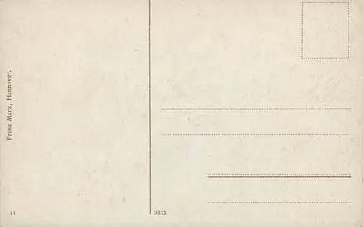 Hannover, Partie a. d. Leine — widok mostu nad Leiną — wydawca Franz Marx, nr 3822 — Rewers