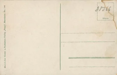 Kaiserslautern — Benzinc-Ring — Hepp'sche Postkarten- u. Kunst-Verlag, Mannheim, No. 104 — Verso