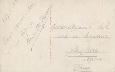 Mainz. Schillerplatz u. Gouvernement — Place Schiller e Gouvernement — Photocrom C. S. M. Ges. No. 89 — Verso