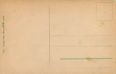 Mainz a. Rh. - Kaiserstraße, Igreja de Cristo com canteiro de flores — Ludwig Feist, Mainz — Verso