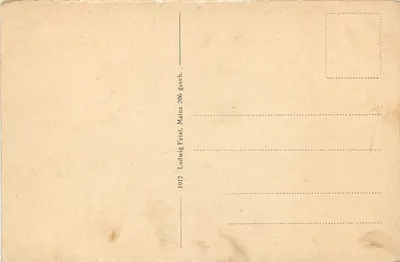 Mainz — Ponte ferroviária sobre o Reno — editor Ludwig Feist, n° 206 — Verso