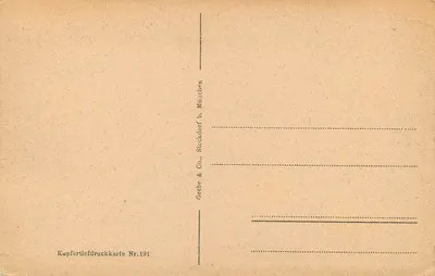 Marienplatz — praça central de Munique — editada por Grebe & Co. München — Verso