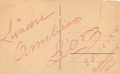 Recklinghausen — Część ogrodu miasta — wydawca nieznany — Rewers