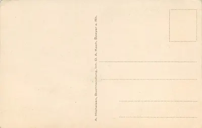SPEYER a. Rh. — Kościół św. Józefa — A. Michelsen, Inh. D. A. Koch, Buchhandlung — Rewers