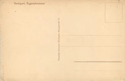 Stuttgart — Eugensbrunnen — Schumm, Friedrich, Stuttgart — Rewers