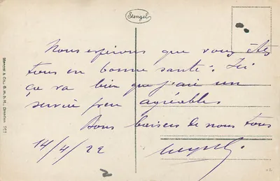 Trier - Bazylika — widok budynku i wejścia — Stengel & Co. m. H., Dresden — Rewers