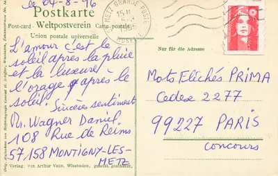 Wiesbaden, Kurhaus — Conversationsaal — Verlag von Arthur Venn — Rewers