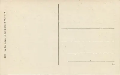 Wiesbaden — Kurhaus z ogródkiem kwiatowym — wydawca van den Boogaart's Kunst-Anstalt, nr 67 — Rewers