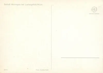 Schloß Monrepos bei Ludwigsfeld/Württ. — Edição Korsch n°8111 — Verso