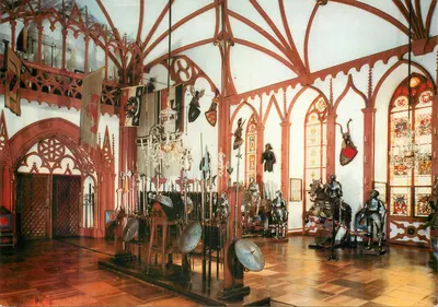 Schloss Erbach no Odenwald — Salão dos Cavaleiros — Krapohl-Verlag, Hülchrath