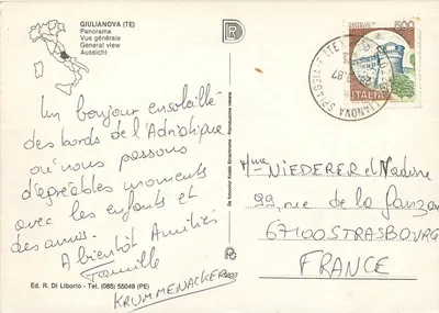 Giulianova (TE) — Ogólny widok — Wyd. R. Di Liborio — Rewers