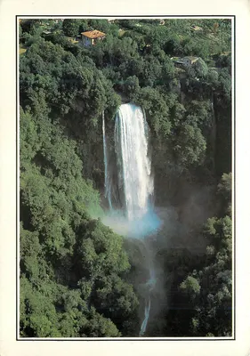 Cascata delle Marmore — queda d'água do rio Nera — editor Plurigraf Terni, n°344