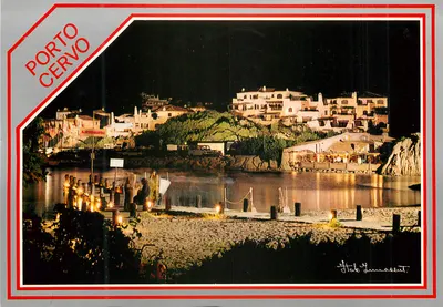 Porto Cervo — vista noturna — Fotoedizioni Italo Innocenti, n° 738402
