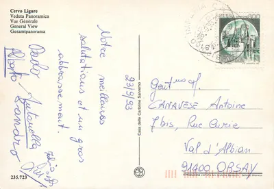 Cervo Ligure — Widok ogólny — Casa delle Cartoline Sanremo — Rewers