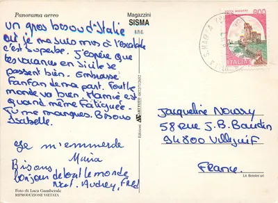 Willa Santa Maria — panorama lotniczy — Magazzini SISMA — Rewers