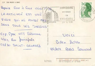 San Mauro a mare — vista panorâmica e cenas de praia — Fotometalgrafica S. Lazzaro di Savena — Verso