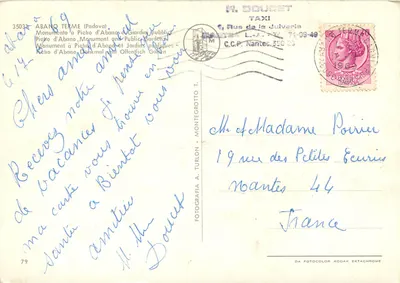 Monument do Pietro d'Abano — Ogrody publiczne — Montegrotto T. (Włochy) — Rewers