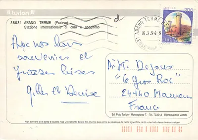 Abano Terme — widok stacji termalnej — wyd. Foto Turlon — Rewers